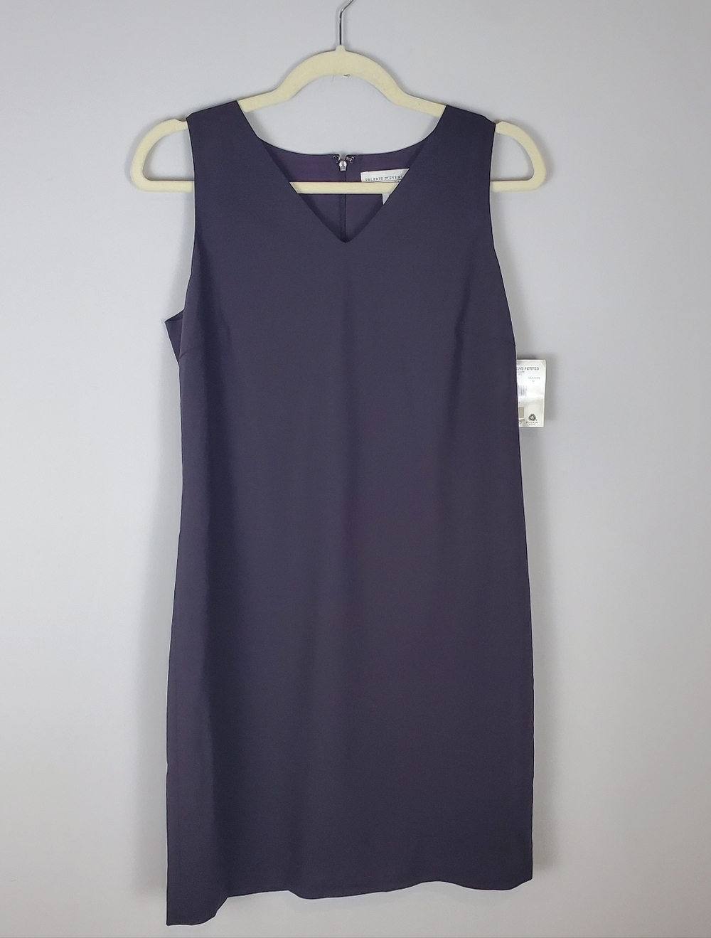 Valerie Stevens Petite Collection Dress Women's Size 8P Sleeveless Wool Blend NW